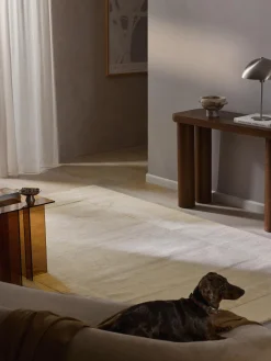 Alfombra artesanal de algodón texturizada Dania