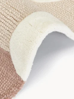 Alfombra artesanal de lana texturizada Corin