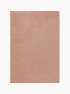 Alfombra artesanal de lana de pelo corto Sicilian Stripe