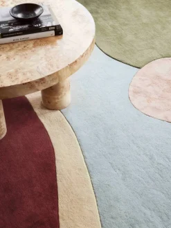 Alfombra artesanal de lana de pelo largo Secret Garden