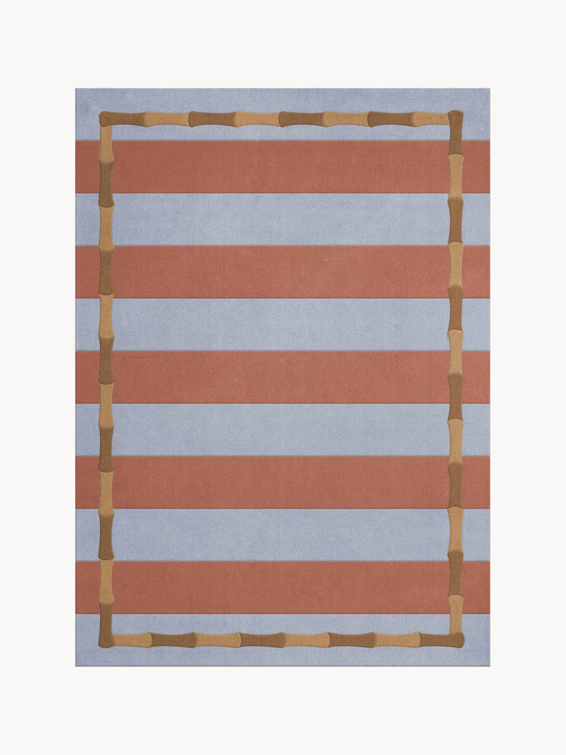 Alfombra artesanal de lana Bamboo