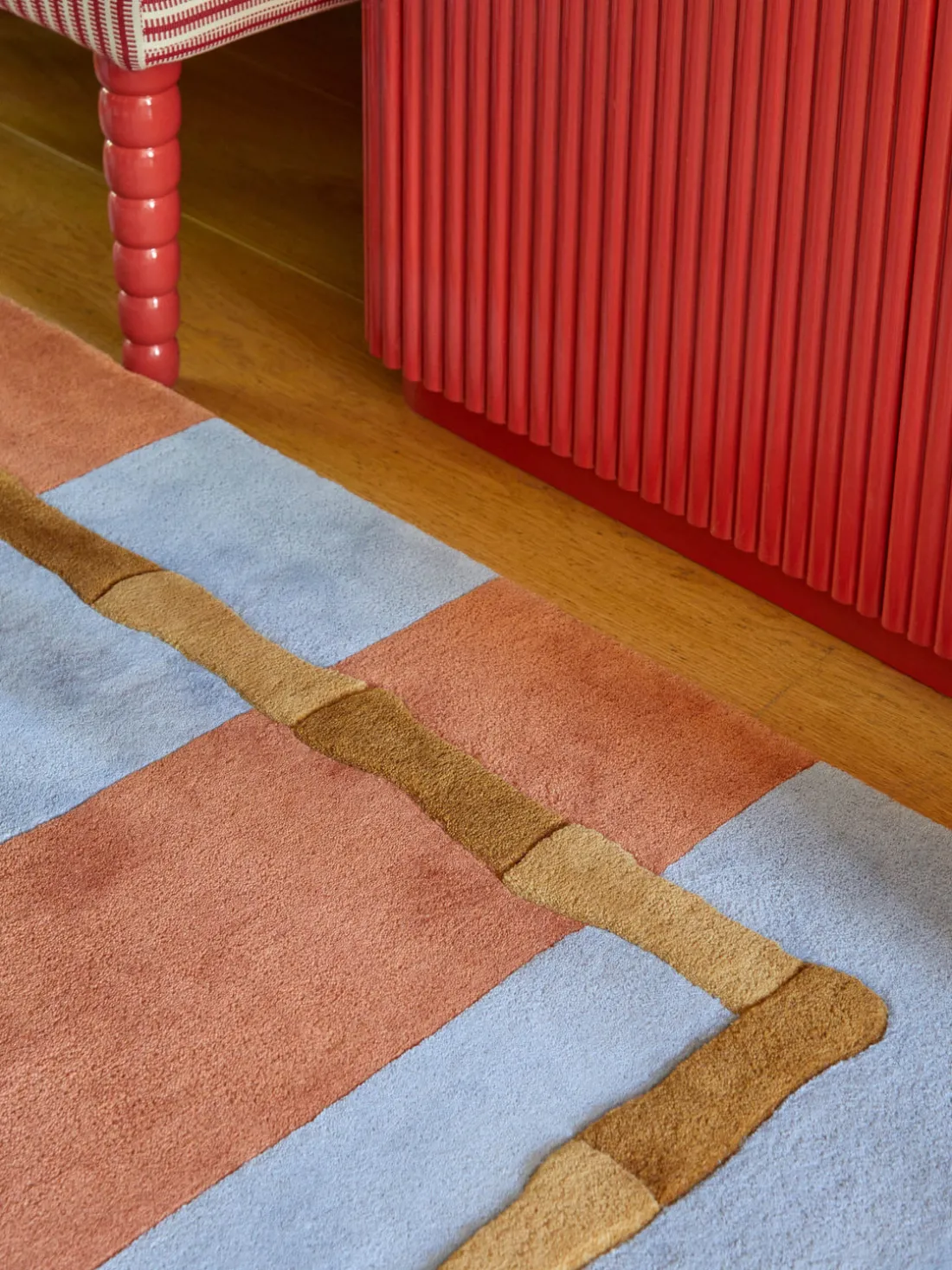 Alfombra artesanal de lana Bamboo