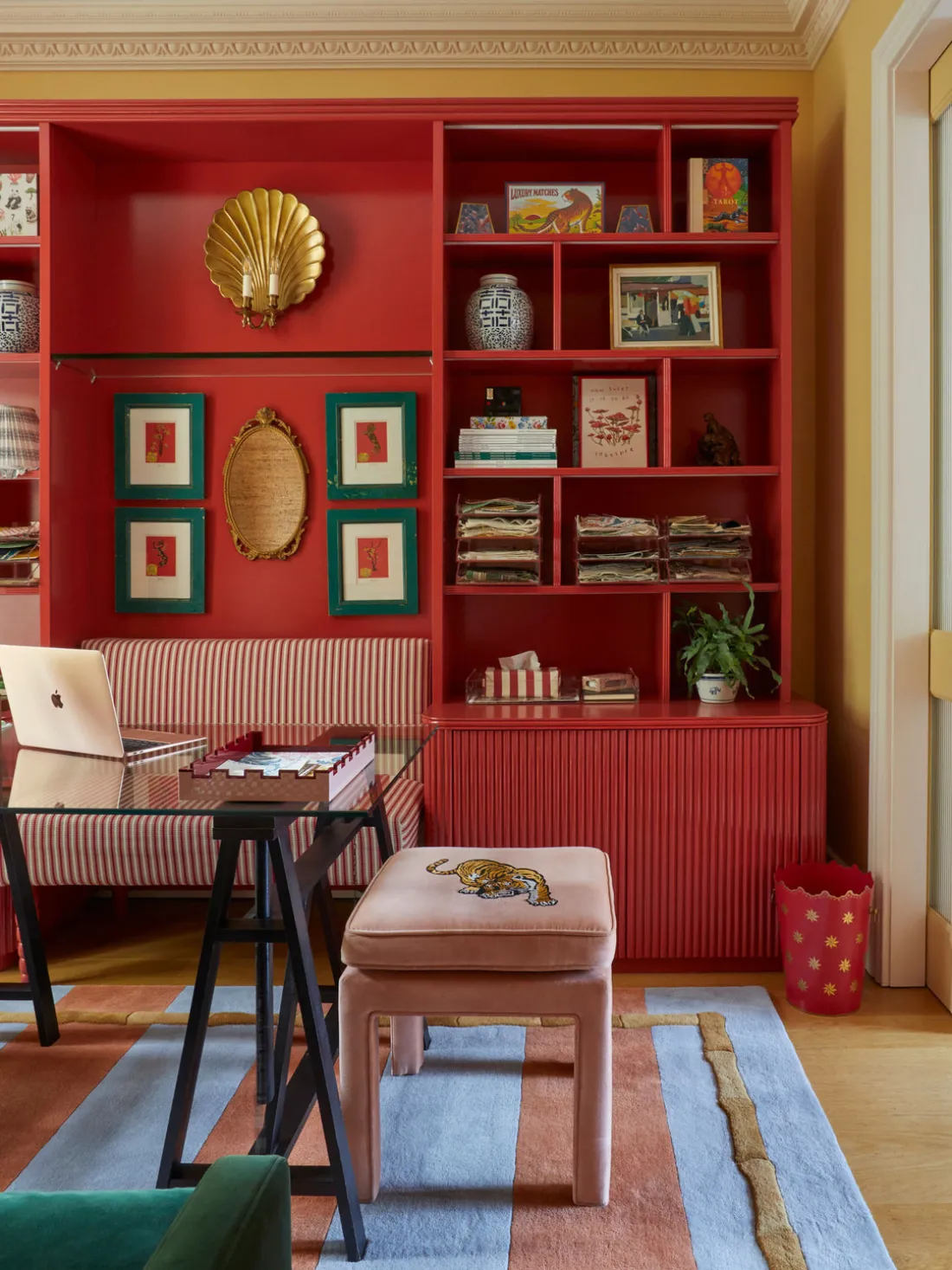 Alfombra artesanal de lana Bamboo