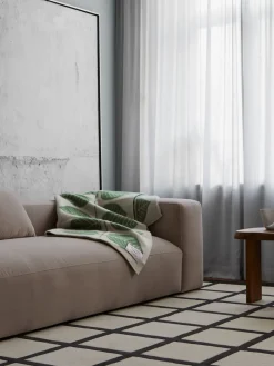 Alfombra artesanal de lana de pelo corto Avenue Checked