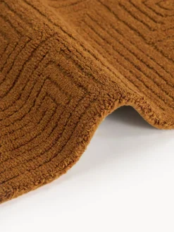 Alfombra artesanal de lana con estampado geométrico Alexia