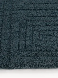 Alfombra artesanal de lana con estampado geométrico Alexia