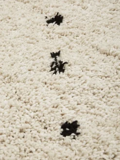 Alfombra artesanal de pelo largo Ayana