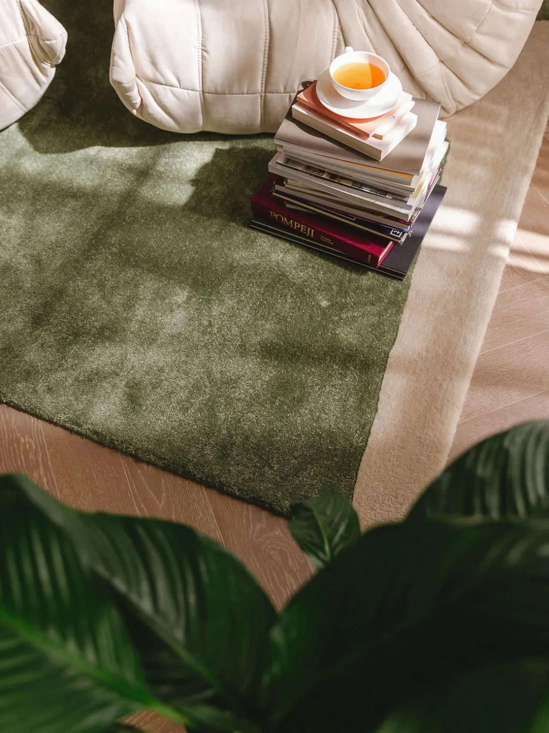 Alfombra artesanal de pelo corto Smilla