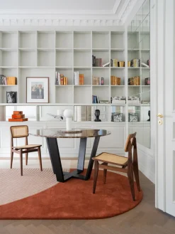 Alfombra artesanal de pelo largo de lana Follow The Trace