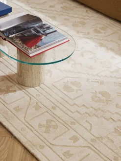 Alfombra artesanal de viscosa Shaila