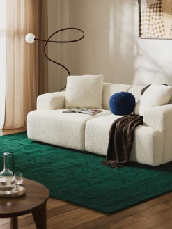 Alfombra artesanal de viscosa Shaila