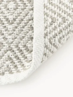 Alfombra artesanal exterior con estampado de rombos vintage Rika