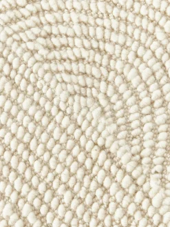 Alfombra artesanal redonda de lana Eleni