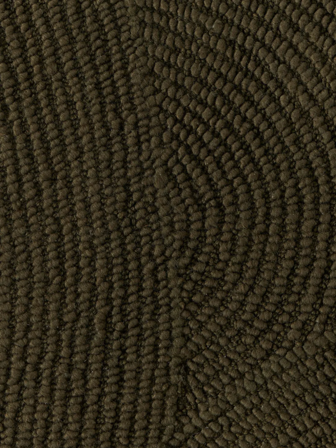 Alfombra artesanal redonda de lana Eleni