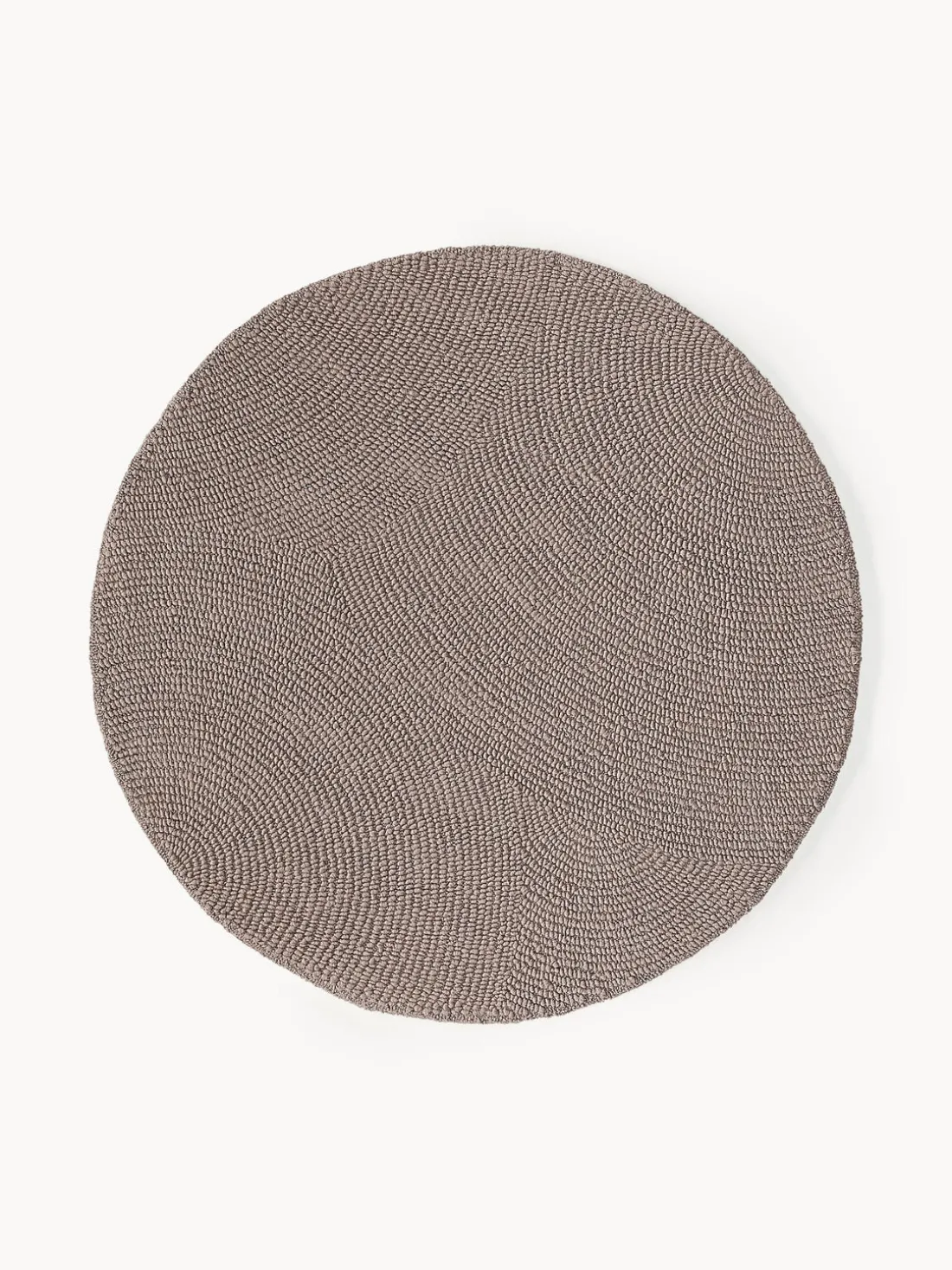 Alfombra artesanal redonda de lana Eleni