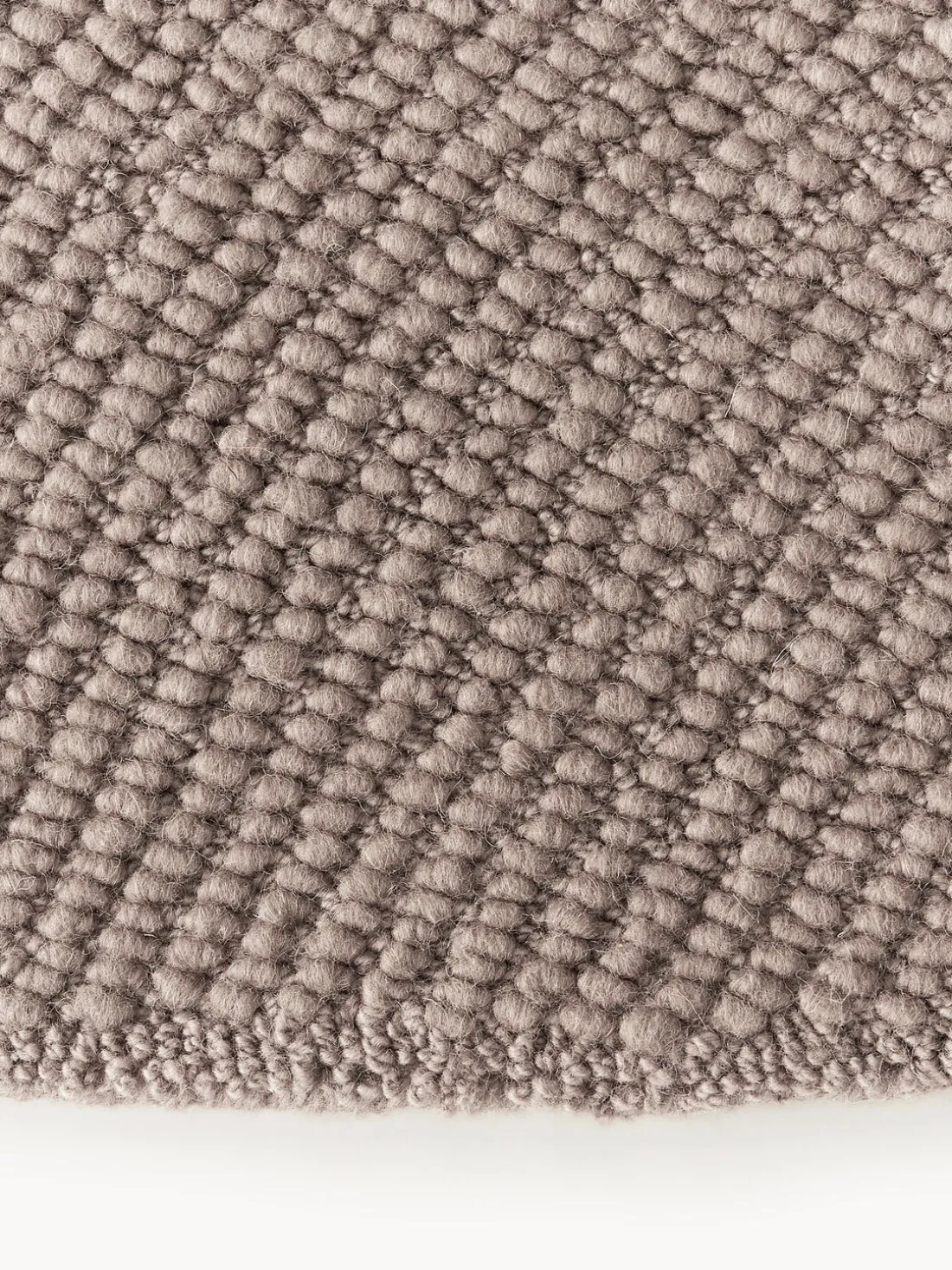 Alfombra artesanal redonda de lana Eleni