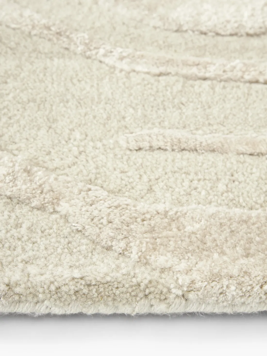 Alfombra artesanal texturizada de pelo corto Winola