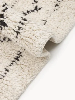 Alfombra corredor artesanal de algodón con flecos Flonn