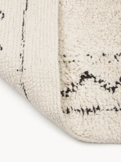 Alfombra corredor artesanal de algodón con flecos Flonn