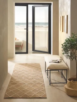 Alfombra corredor artesanal de yute Kunu