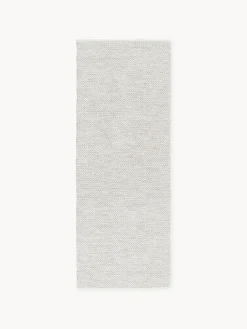 Alfombra corredor artesanal exterior con estampado de rombos vintage Rika