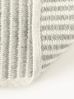 Alfombra corredor artesanal para exterior a rayas Turner