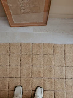 Alfombra corredor artesanal de lana Mosaic