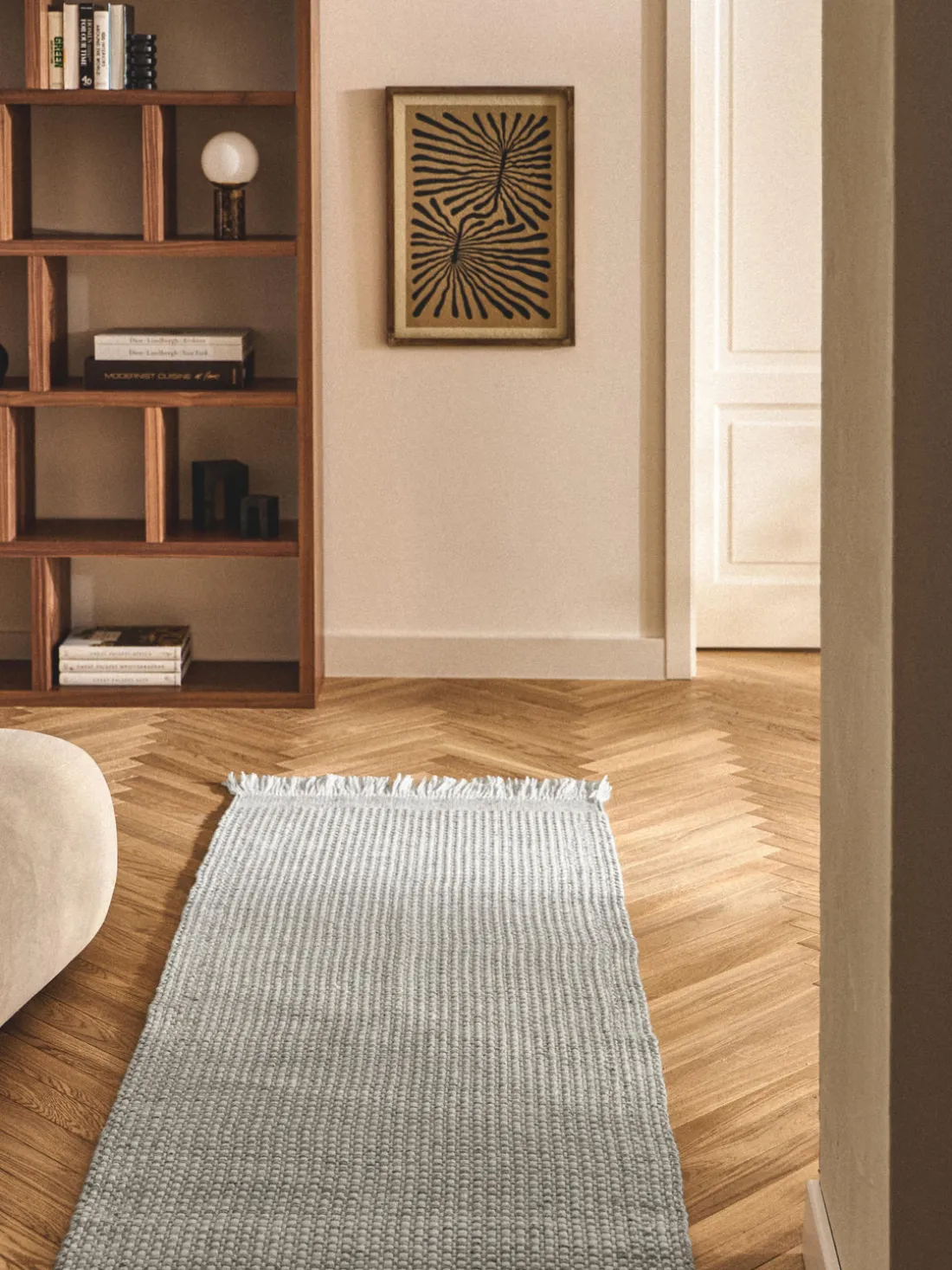 Alfombra corredor con flecos Ryder