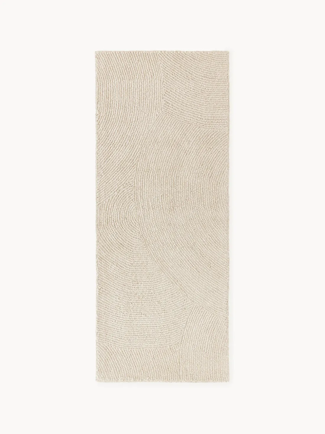 Alfombra corredor de lana artesanal de pelo corto Eleni