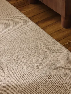 Alfombra corredor de lana artesanal de pelo corto Eleni