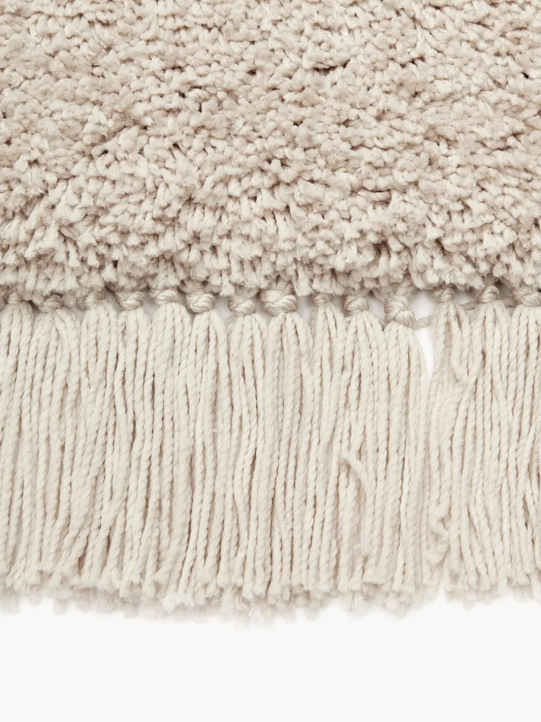 Alfombra corredor de pelo largo con flecos Dreamy