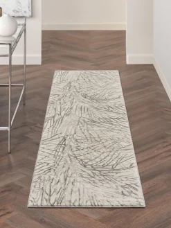 Alfombra corredor de pelo corto con relieves Rustic Texture