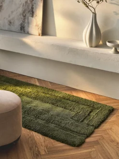 Alfombra corredor de pelo largo texturizada Genève