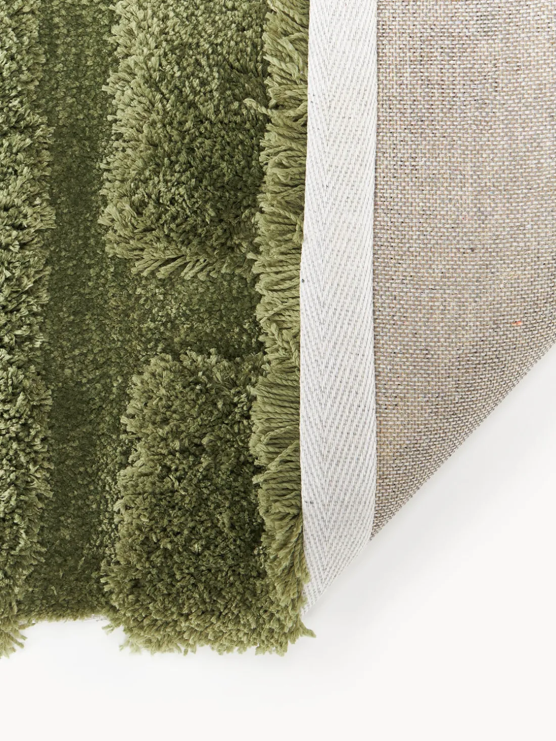 Alfombra corredor de pelo largo texturizada Genève