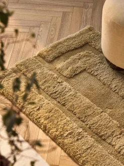 Alfombra corredor de pelo largo texturizada Genève