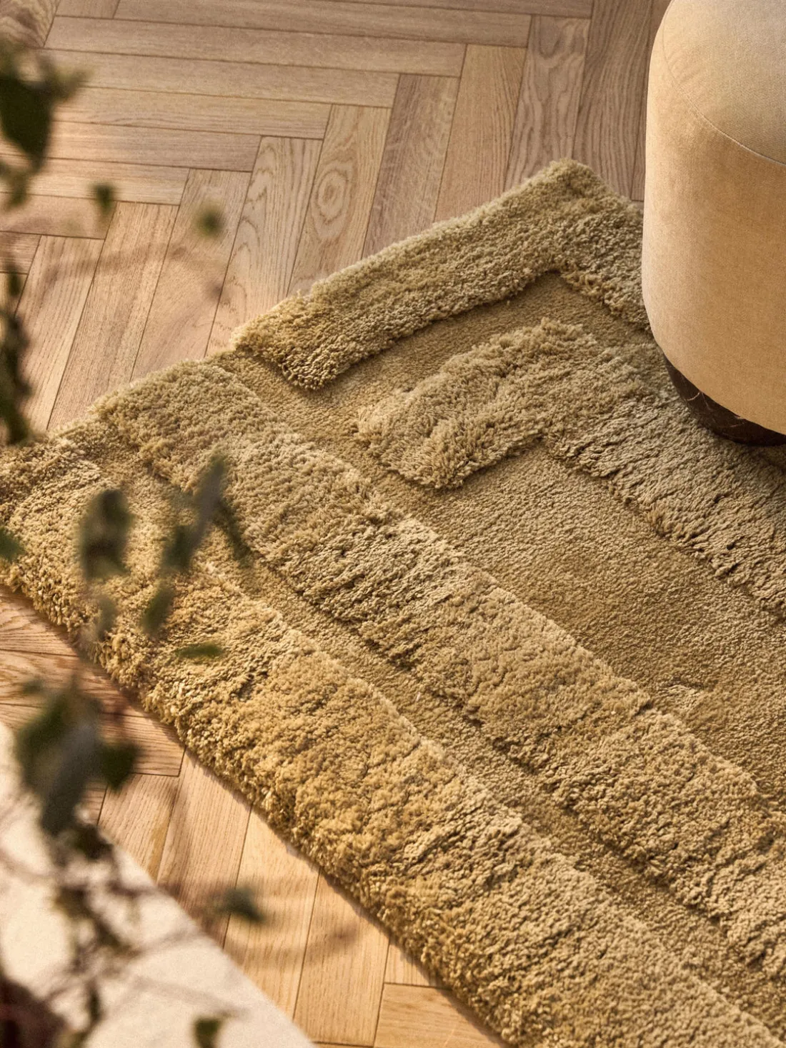 Alfombra corredor de pelo largo texturizada Genève