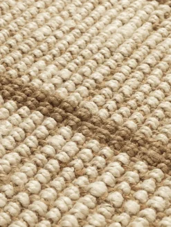 Alfombra corredor de yute tejida a mano con flecos Athens