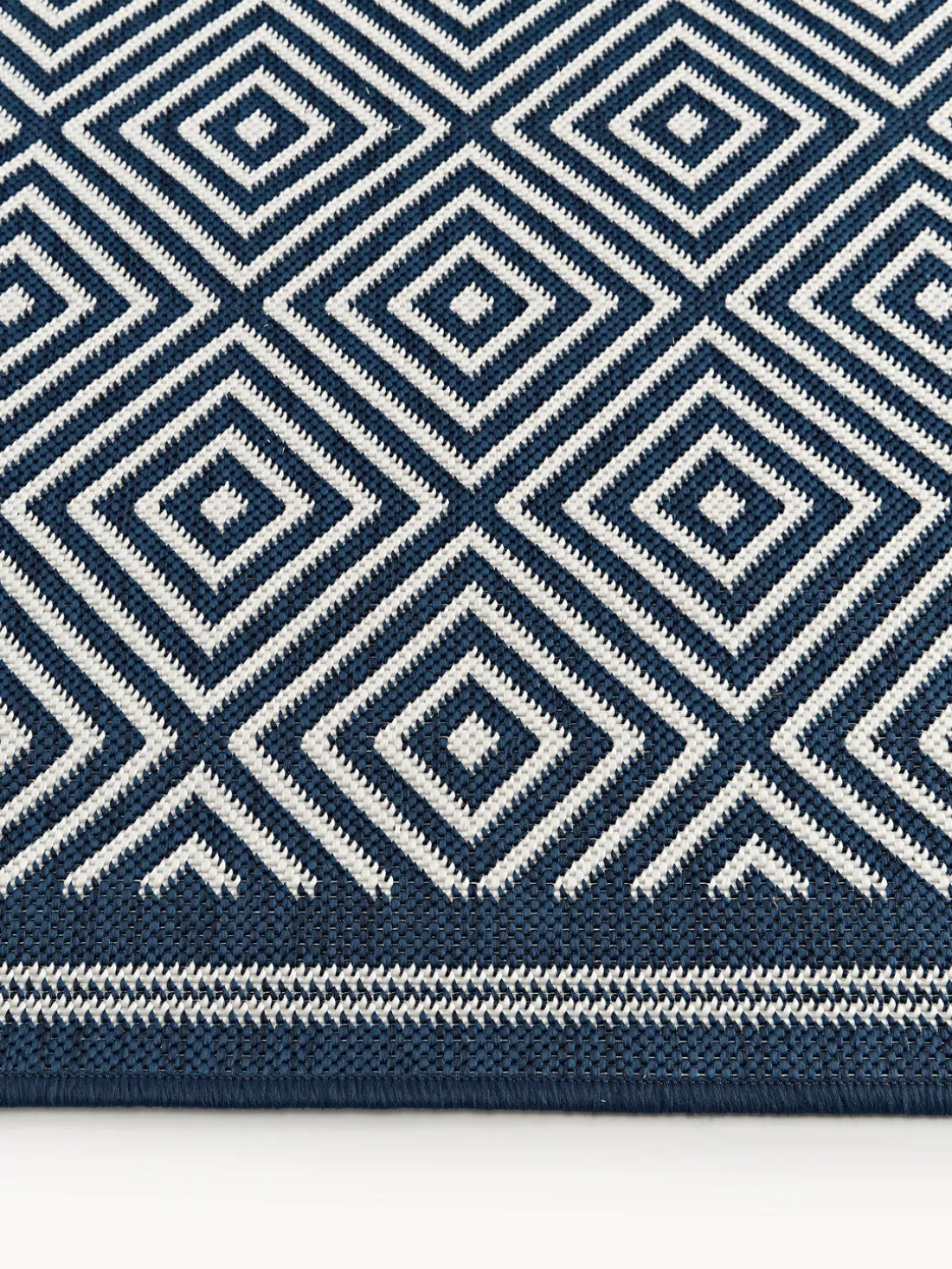 Alfombra corredor exterior reversible en rombos Reddy