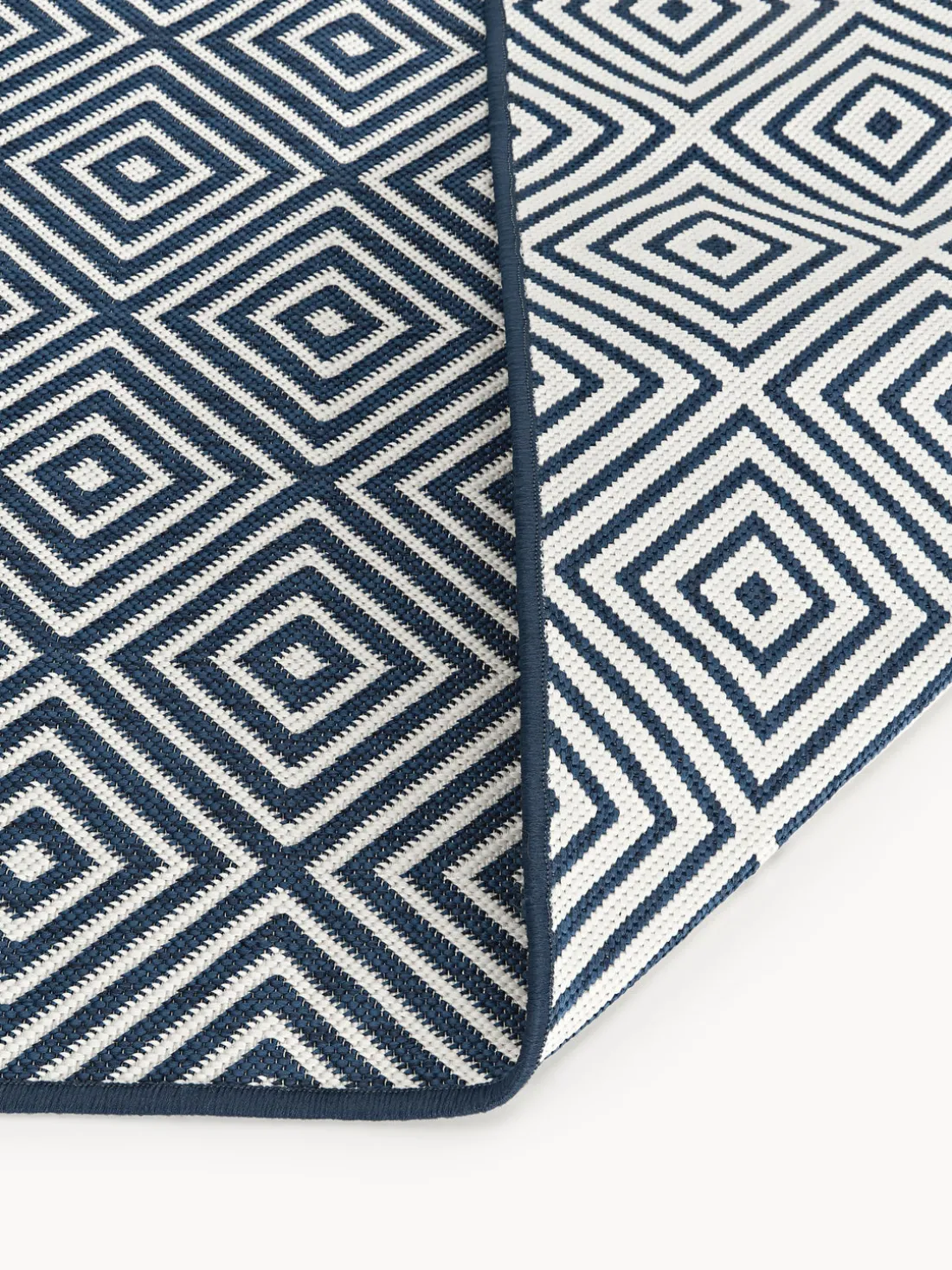 Alfombra corredor exterior reversible en rombos Reddy