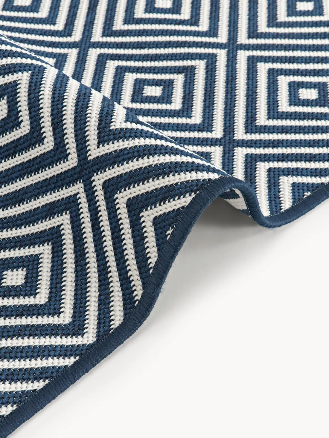 Alfombra corredor exterior reversible en rombos Reddy