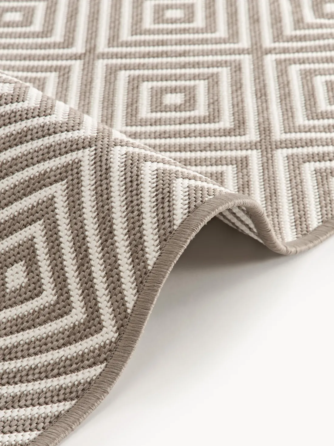 Alfombra corredor exterior reversible en rombos Reddy