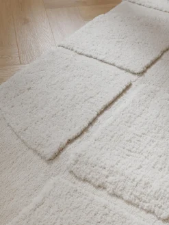 Alfombra corredor texturizada de pelo largo Jade