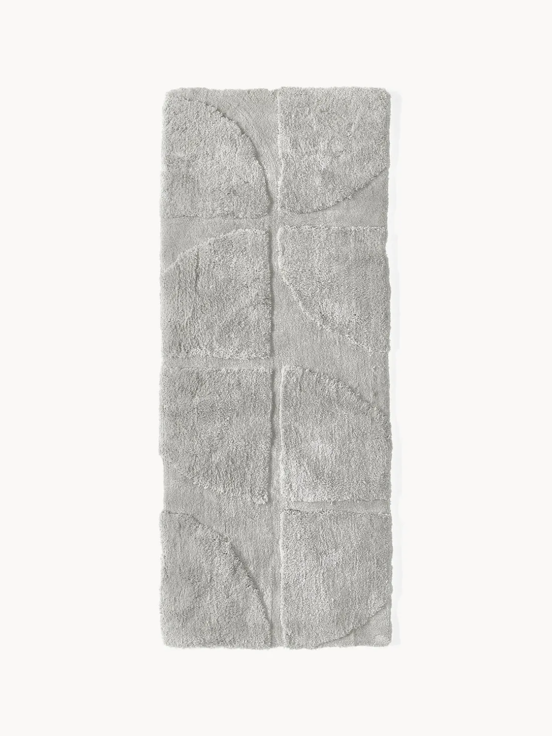 Alfombra corredor texturizada de pelo largo Jade