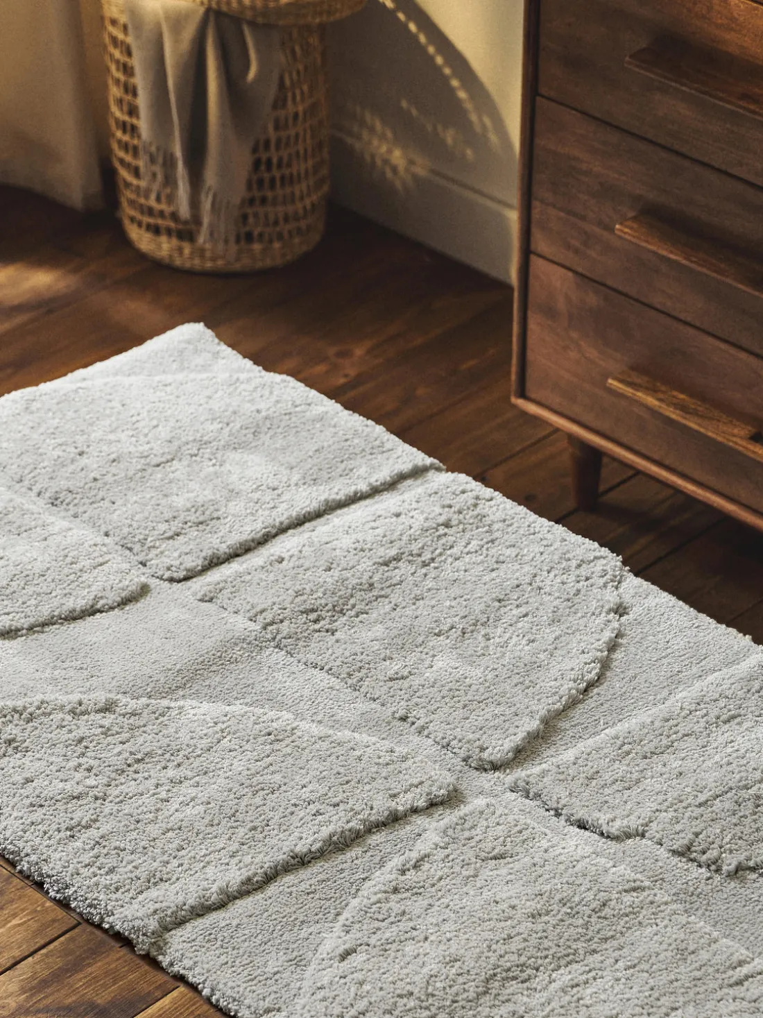 Alfombra corredor texturizada de pelo largo Jade