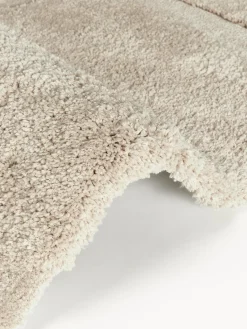 Alfombra corredor texturizada de pelo largo Jade