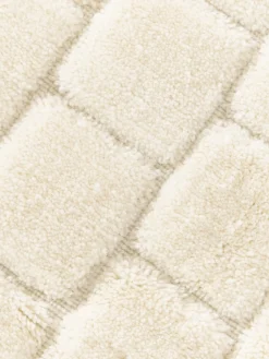 Alfombra de lana artesanal texturizada Adley