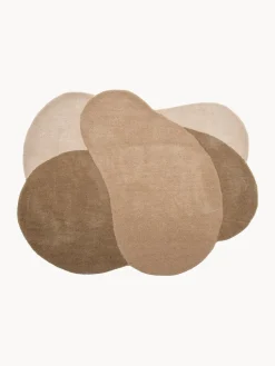 Alfombra de lana con forma orgánica Denton