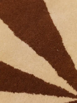 Alfombra de lana redonda artesanal Arch