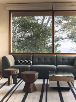 Alfombra de lana Striped