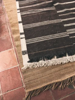 Alfombra de lana Striped